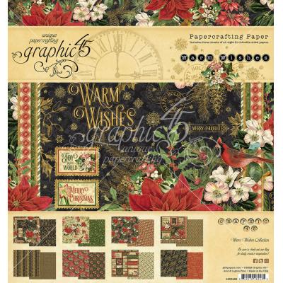 Graphic 45 Warm Wishes Designpapiere - Paper Pad