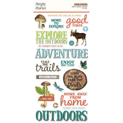 Simple Stories Lakeside Sticker - Foam Stickers