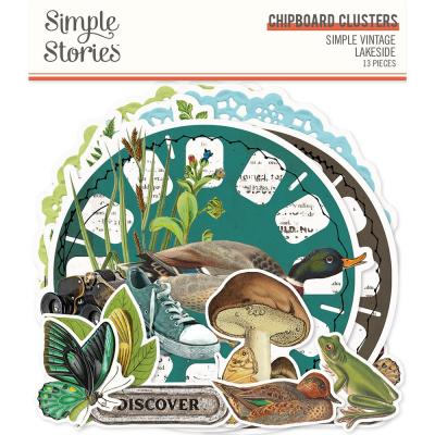 Simple Stories Lakeside Die Cuts - Chipboard Clusters