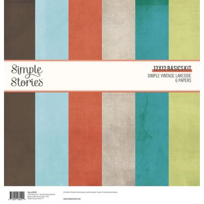 Simple Stories Lakeside Cardstock - Basics Kit
