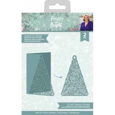 Crafter's Companion Frosty And Bright Metal Dies - Christmas Tree Edge'able