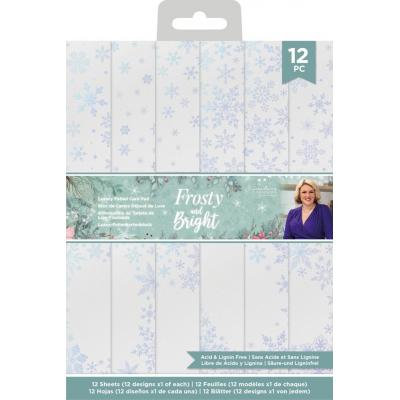 Crafter's Companion Frosty And Bright Spezialpapiere - Luxury Foiled Card Pad