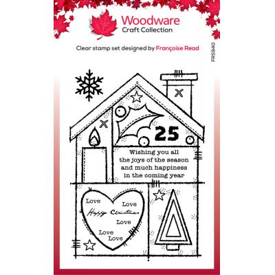 Creative Expressions Woodware Clear Stamps - Christmas House