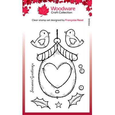 Creative Expressions Woodware Clear Stamps - Christmas Birdhouse