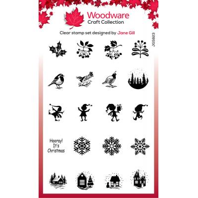 Creative Expressions Woodware Craft Collection Clear Stamps - Big Bubble Bauble - Medium Tops