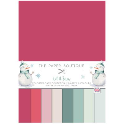The Paper Boutique Let It Snow Cardstock - Coloured Card Collection