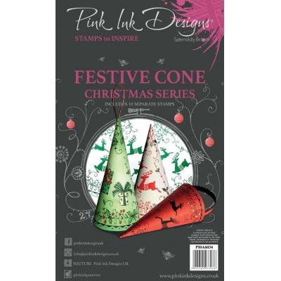 Creative Expressions Pink Ink Designs Clear Stamps - Festive Cone