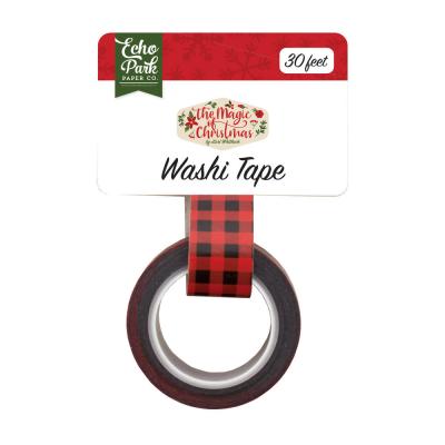 Echo Park The Magic Of Christmas Washi Tape - Red Buffalo Plaid