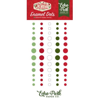 Echo Park The Magic Of Christmas Embellishments - Enamel Dots