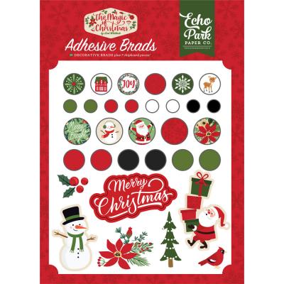 Echo Park The Magic Of Christmas Embellishments - Adhesive Brads