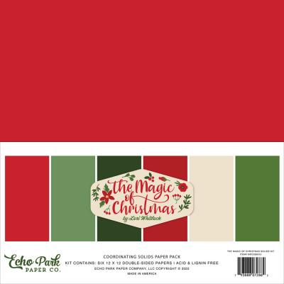 Echo Park The Magic Of Christmas Cardstock - Solids Kit
