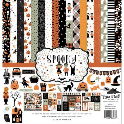 Echo Park Spooky Designpapier - Collection Kit