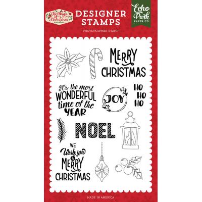 Echo Park The Magic Of Christmas Clear Stamps - Ho Ho Ho