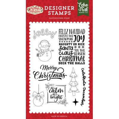 Echo Park The Magic Of Christmas Clear Stamps - Celebrate December