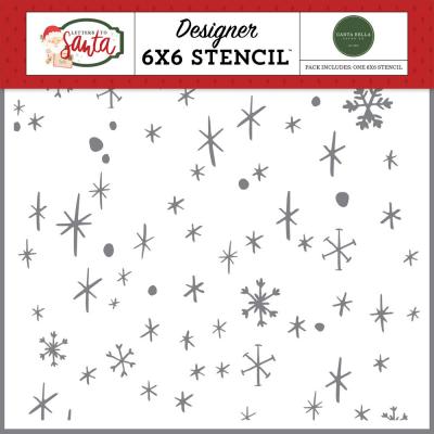 Carta Bella Letters To Santa Stencil - Very Merry Snow