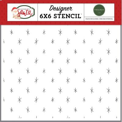 Carta Bella Letters To Santa Stencil - Snow Is Glistening