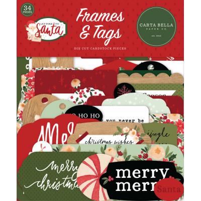 Carta Bella Letters To Santa Die Cuts - Frames & Tags