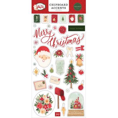 Carta Bella Letters To Santa Sticker - Chipboard Accents