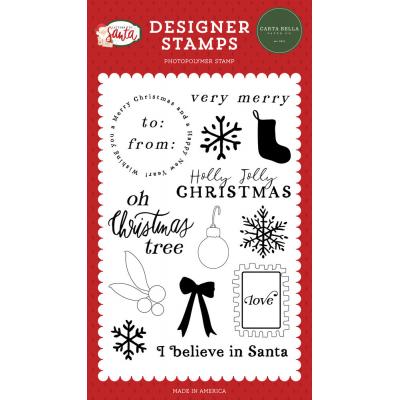 Carta Bella Letters To Santa Clear Stamps - I Believe In Santa