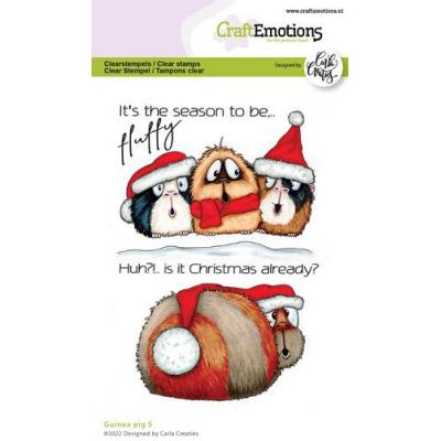 CraftEmotions Carla Creaties Clear Stamps - Guinea Pig V