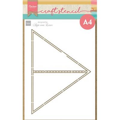 Marianne Design Stencil - Anja's Triangle Card