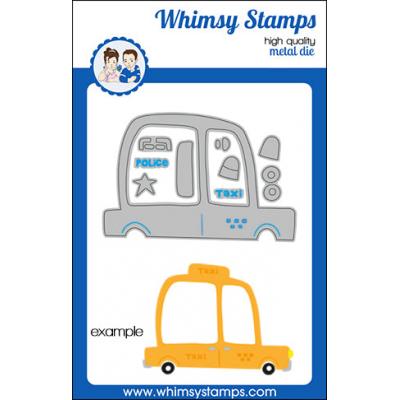 Whimsy Stamps Deb Davis and Denise Lynn Die Set - Comic Car