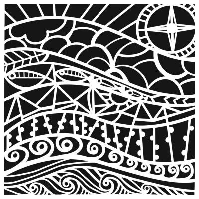 The Crafter's Workshop Stencil - Nautical Vision