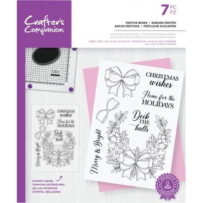 Crafter's Companion Clear Stamps - Festive Bows