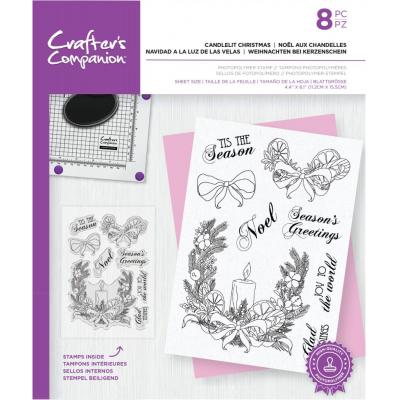 Crafter's Companion Clear Stamps - Candlelit Christmas