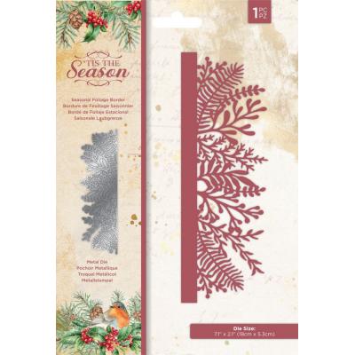 Crafter's Companion 'Tis The Season Metal Dies - Seasonal Foliage Border