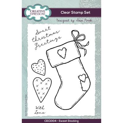Creative Expressions Sam Poole Clear Stamps - Sweet Stocking