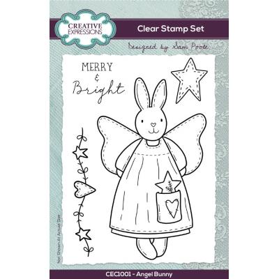 Creative Expressions Sam Poole Clear Stamps - Angel Bunny