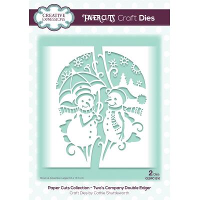 Creative Expressions Paper Cuts Craft Dies - Two's Company Double Edger