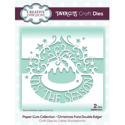 Creative Expressions Paper Cuts Craft Dies - Christmas Fare Double Edger