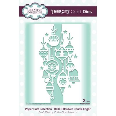 Creative Expressions Paper Cuts Craft Dies - Bells & Baubles Double Edger
