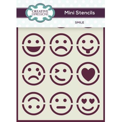 Creative Expressions Mini Stencils - Smile