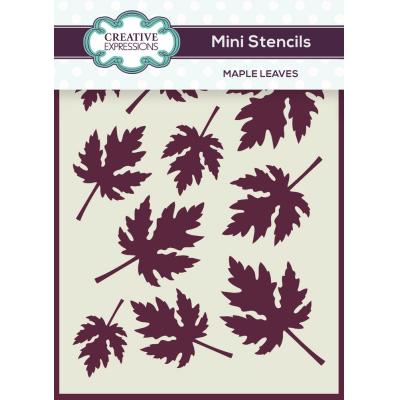 Creative Expressions Mini Stencils - Maple Leaves