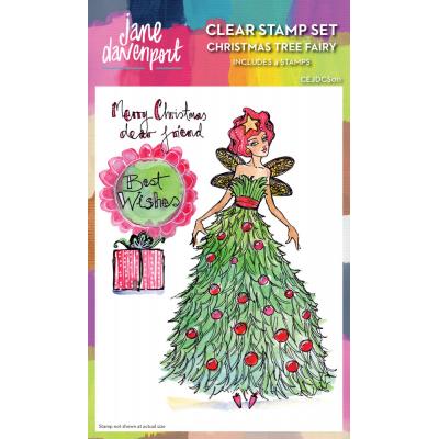 Jane Davenport Clear Stamps - Christmas Tree Fairy
