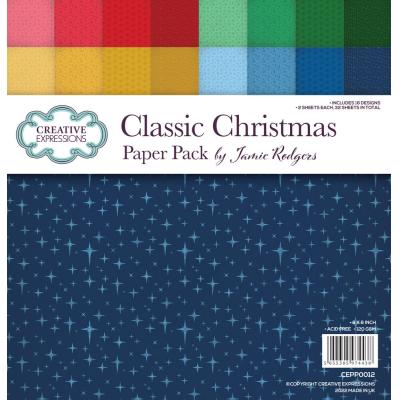 Creative Expressions Classic Christmas Designpapiere - Paper Pack