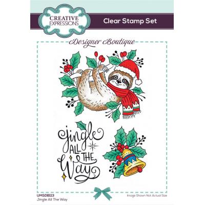 Creative Expressions Designer Boutique Clear Stamps - Jingle All The Way