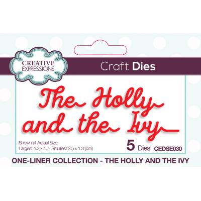 Creative Expressions One-liner Collection Craft Dies - The Holly And The Ivy