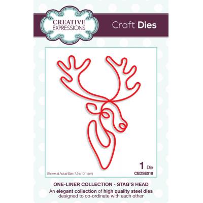 Creative Expressions One-liner Collection Craft Dies - Stag's Head