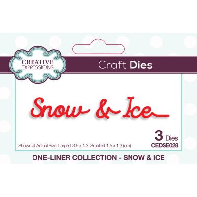 Creative Expressions One-liner Collection Craft Dies - Snow & Ice