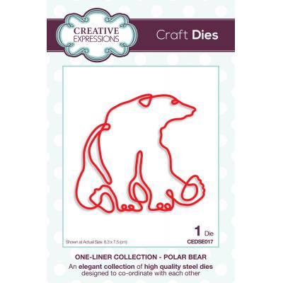 Creative Expressions One-liner Collection Craft Dies - Polar Bear
