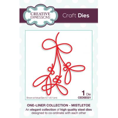 Creative Expressions One-liner Collection Craft Die - Mistletoe