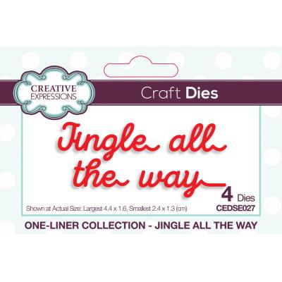 Creative Expressions One-liner Collection Craft Dies - Jingle All The Way