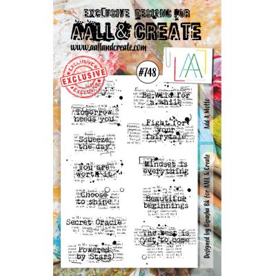 AALL & Create Clear Stamps Nr. 748 - Add A Motto