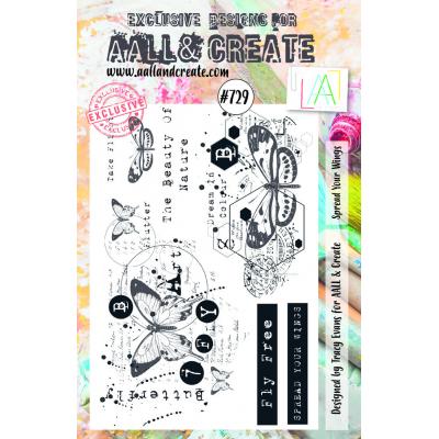 AALL & Create Clear Stamps Nr. 729 - Spread Your Wings