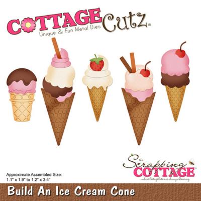 CottageCutz Dies - Build An Ice Cream Cone