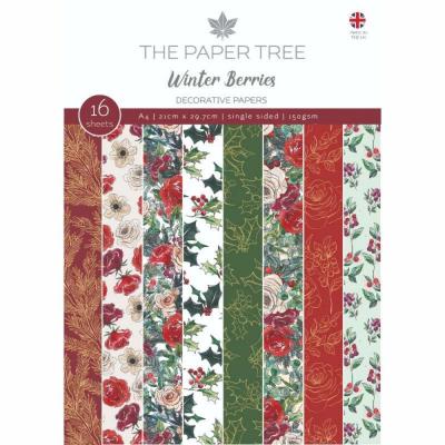 Creative Expressions The Paper Tree Winter Berries Designpapiere - Decorative Papers